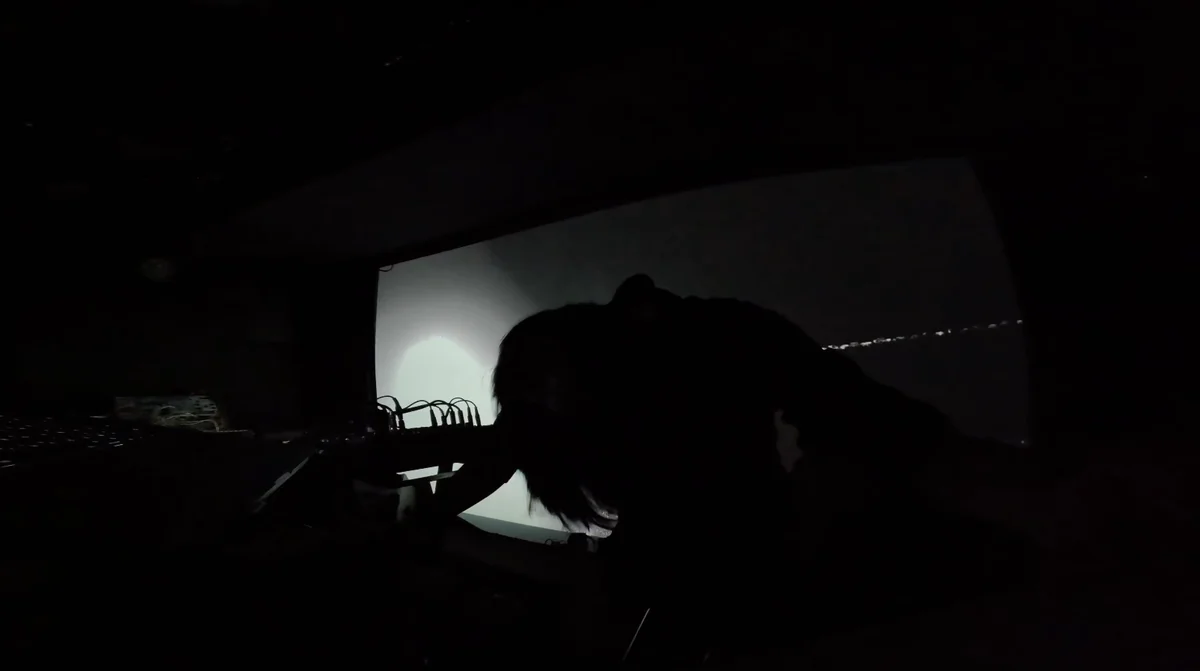 Vail at Kagurane Tokyo — Keigo Yoshida (吉田慧悟) performing in front of a projected image